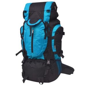 vidaXL Outdoorov&yacute; batoh XXL 75 l čern&yacute; a modr&yacute;
