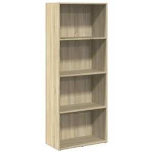 vidaXL Knihovna dub sonoma 60 x 30 x 152 cm kompozitn&iacute; dřevo