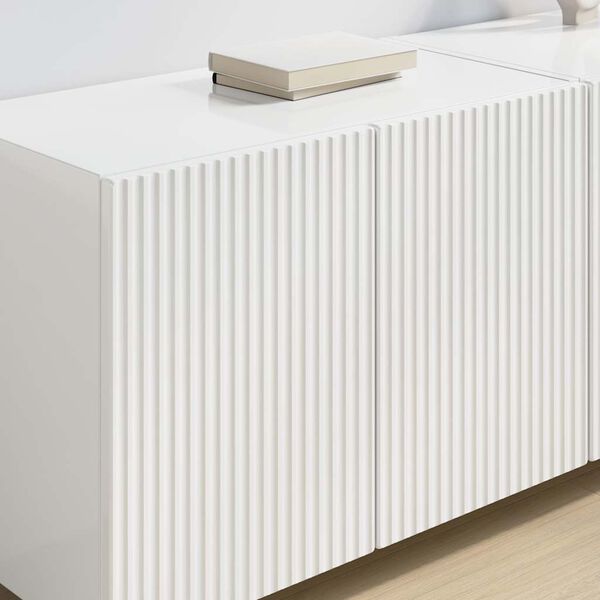 vidaXL TV wall cabinet N&aacute;stěnn&yacute; Vysoce leskl&aacute; b&iacute;l&aacute; 59,5 x 31 x 40 cm