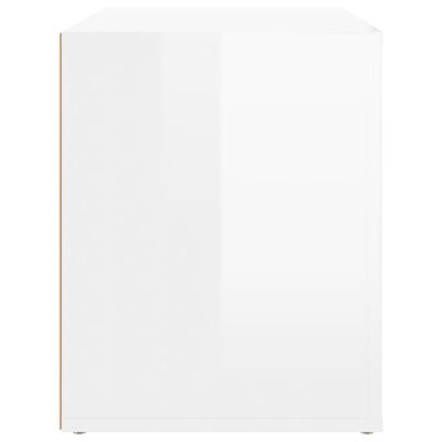 vidaXL Noční stolek bílý s vysokým leskem 60x36x45 cm kompozitní dřevo