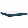 vidaXL Box spring postel s matrac&iacute; modr&aacute; 180 x 200 cm samet