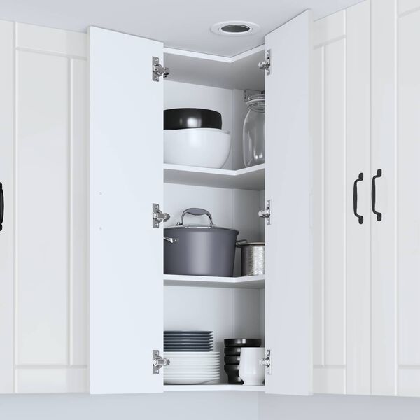 vidaXL Kuchyňsk&aacute; skř&iacute;ň Vysoce leskl&aacute; b&iacute;l&aacute; 57 x 57 x 100 cm