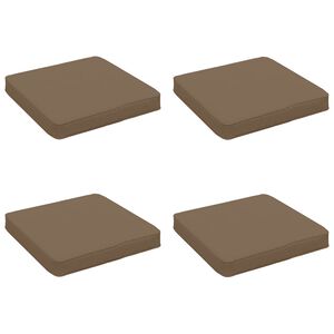 vidaXL Polstry ve 4 kusech VUGHT 4 pcs 100% polyester Taupe
