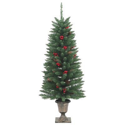 vidaXL Umělé vánoční stromky 2 ks 100 LED diod zelené 120 cm