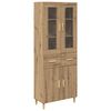 vidaXL Vysok&yacute; bufet Artisanov&yacute; dub 69,5 x 34 x 180 cm Kompozitn&iacute; dřevo