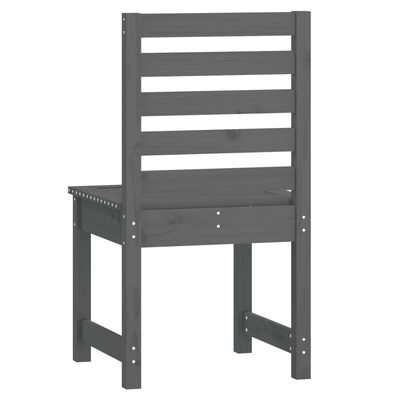 vidaXL Zahradní židle 2 ks šedé 40,5x48x91,5 cm masivní borové dřevo