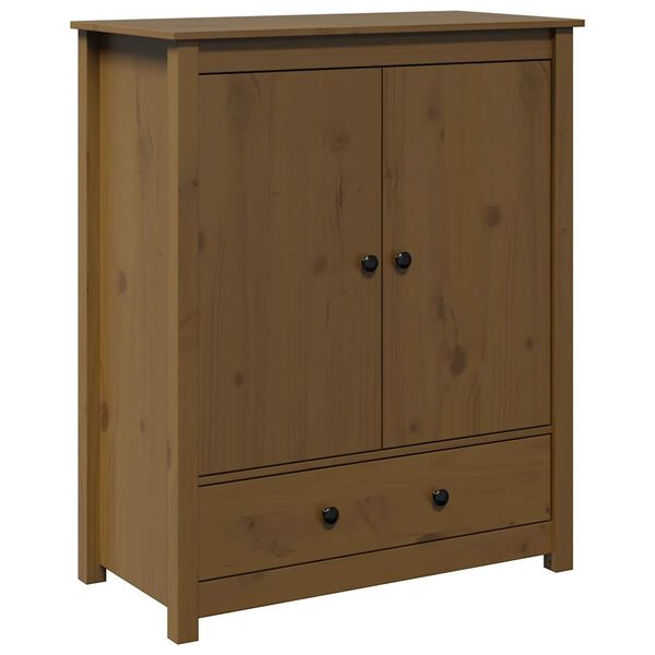 vidaXL Skříň highboard medově hnědá 83x41,5x100 cm masivní borovice