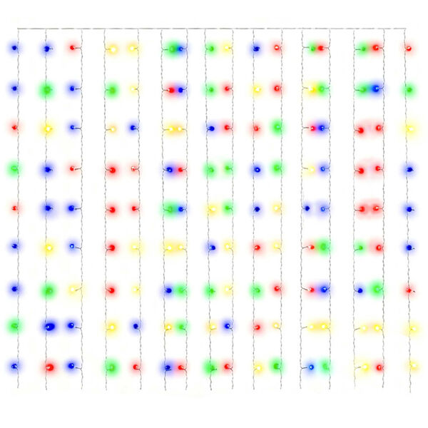 vidaXL Světeln&yacute; z&aacute;věs 3x3 m 300 LED diod pestrobarevn&eacute; světlo 8 funkc&iacute;