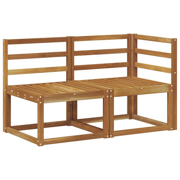 vidaXL Venkovn&iacute; prostředn&iacute; a rohov&aacute; pohovka 2 Kus Př&iacute;rodn&iacute;