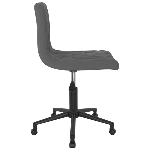 vidaXL Otočn&eacute; j&iacute;deln&iacute; židle 4 ks tmavě &scaron;ed&eacute; samet