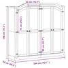 vidaXL Šatní skříň Corona 194 x 52 x 186 cm masivní borové dřevo