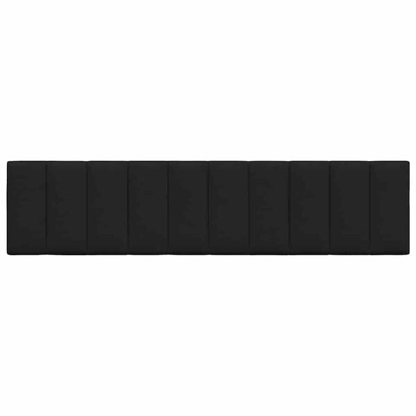 vidaXL Pol&scaron;t&aacute;ř na čelo postele Hanko čern&yacute; 200 cm textil