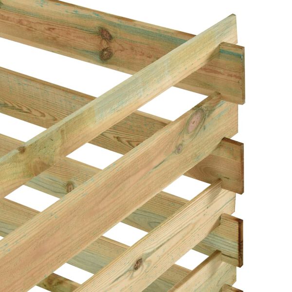 vidaXL Laťkový zahradní kompostér 120x120x70 cm impregnovaná borovice