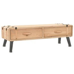 vidaXL TV stolek masivn&iacute; jedlov&eacute; dřevo 120 x 33 x 35 cm