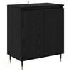 vidaXL Serv&iacute;rovac&iacute; skř&iacute;ň Čern&yacute; dub 60 x 35 x 70 cm Kompozitn&iacute; dřevo