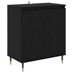 vidaXL Serv&iacute;rovac&iacute; skř&iacute;ň Čern&yacute; dub 60 x 35 x 70 cm Kompozitn&iacute; dřevo