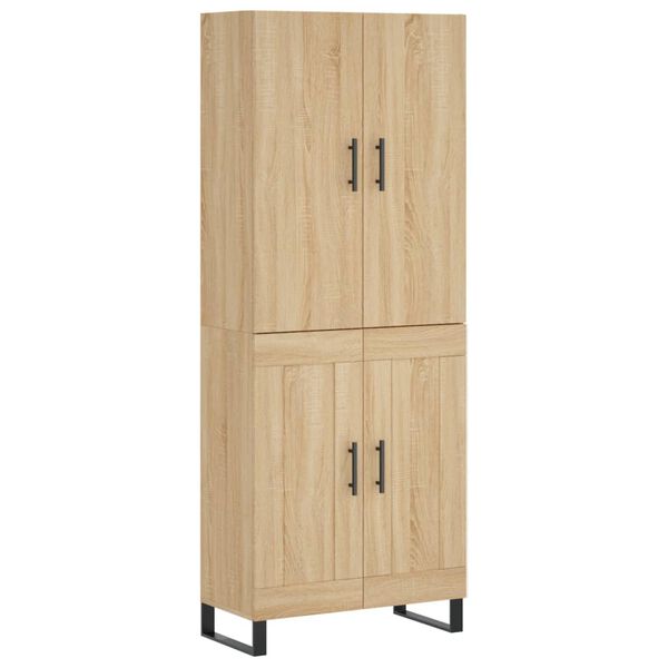 vidaXL Skř&iacute;ň highboard dub sonoma 69,5 x 34 x 180 cm kompozitn&iacute; dřevo