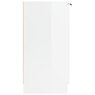 vidaXL Botník bílý s vysokým leskem 59 x 35 x 70 cm kompozitní dřevo