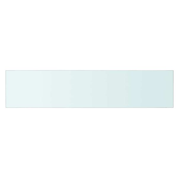 vidaXL Policov&eacute; desky 2 ks sklo čir&eacute; 90 x 20 cm