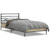 vidaXL R&aacute;m postele dub sonoma 75 x 190 cm kompozitn&iacute; dřevo a kov