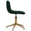 vidaXL Otočn&eacute; j&iacute;deln&iacute; židle 2 ks tmavě zelen&eacute; samet