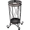 vidaXL Vintage vě&scaron;&aacute;k na kab&aacute;ty železn&yacute; s patinou čern&yacute;
