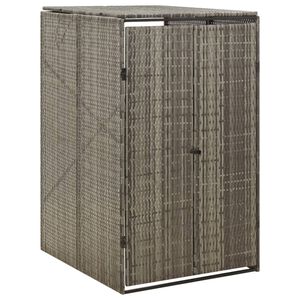 vidaXL Př&iacute;stře&scaron;ek na popelnici &scaron;ed&yacute; 70 x 80 x 117 cm polyratan