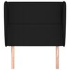 vidaXL Čelo postele typu u&scaron;&aacute;k čern&eacute; 103x23x118/128 cm textil