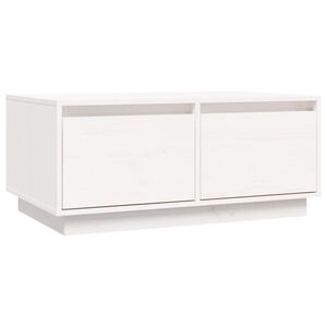 vidaXL Konferenčn&iacute; stolek b&iacute;l&yacute; 80x50x35 cm masivn&iacute; borov&eacute; dřevo