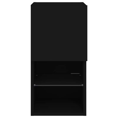 vidaXL TV skříňka s LED osvětlením černá 30,5 x 30 x 60 cm