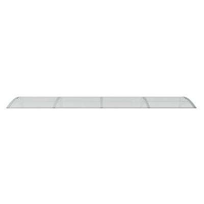 vidaXL Vchodová stříška šedá a průhledná 350 x 75 cm polykarbonát