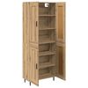 vidaXL Vysok&yacute; bufet 2 pcs Artisanov&yacute; dub 69,5 x 34 x 180 cm