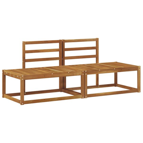 vidaXL Venkovn&iacute; koncov&aacute; pohovka 2 Kus Př&iacute;rodn&iacute; 182,5 x 63 x 73 cm
