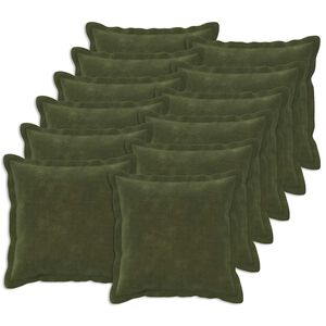 vidaXL Povlak na pol&scaron;t&aacute;ř 12 ks HOUTEN Zelen&aacute; 40 x 40 cm