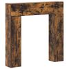 vidaXL R&aacute;m krbu Kouřov&yacute; dub 102 x 18 x 100,5 cm Kompozitn&iacute; dřevo