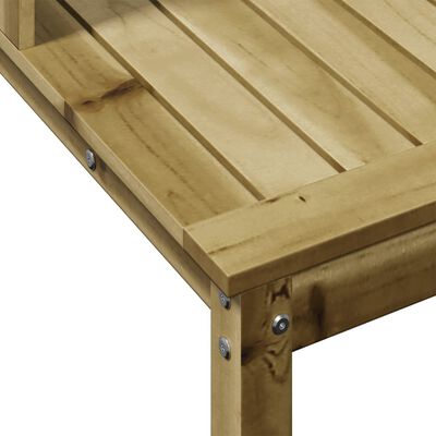 vidaXL Přesazovací stůl s policemi 108x50x109,5 cm impregnované dřevo