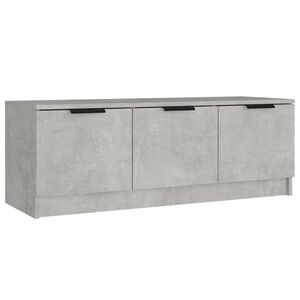 vidaXL TV skř&iacute;ňka betonově &scaron;ed&aacute; 102 x 35 x 36,5 cm kompozitn&iacute; dřevo