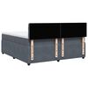 vidaXL Box spring postel s matrac&iacute; tmavě &scaron;ed&aacute; 180x200 cm samet