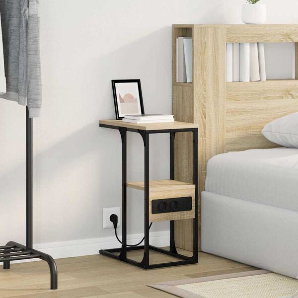 vidaXL Nočn&iacute; skř&iacute;ňka dub sonoma 41,5 x 26 x 60,5 cm Kompozitn&iacute; dřevo