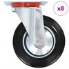 vidaXL 8 ks otočn&aacute; kolečka 160 mm