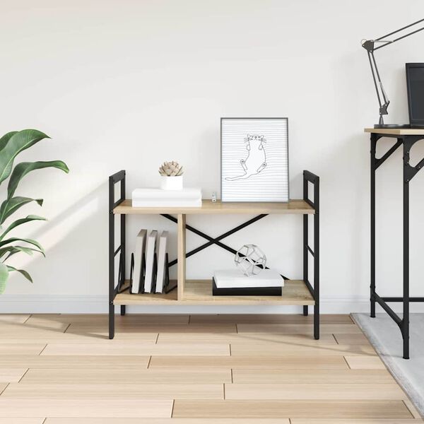 vidaXL Knihovna Sonoma dub 75 x 30 x 58,5 cm kompozitn&iacute; dřevo