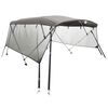 vidaXL Bimini stř&iacute;&scaron;ka se 4 oblouky a bočnicemi 243x(185&ndash;198)x137 cm