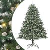 vidaXL Uměl&yacute; v&aacute;nočn&iacute; stromeček Zelen&aacute; 240 cm PVC, plast a ocel