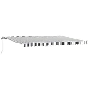 vidaXL Automatick&aacute; zatahovac&iacute; mark&yacute;za antracitov&aacute; a b&iacute;l&aacute; 500 x 300 cm