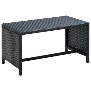 vidaXL Konferenčn&iacute; stolek čern&yacute; 70x40x38 cm polyratan