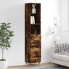 vidaXL Skř&iacute;ň highboard kouřov&yacute; dub 34,5 x 34 x 180 cm kompozitn&iacute; dřevo