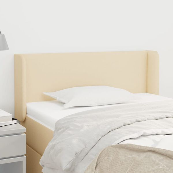 vidaXL Čelo postele typu u&scaron;&aacute;k kr&eacute;mov&eacute; 83 x 16 x 78/88 cm textil