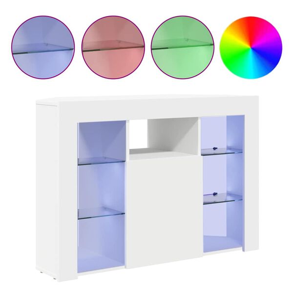 vidaXL Rohov&yacute; LED TV stojan N&aacute;stěnn&yacute; B&iacute;l&aacute; 100x40x68cm kompozitn&iacute; dřevo