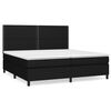 vidaXL Box spring postel s matrac&iacute; čern&aacute; 200x200 cm textil