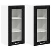 vidaXL Z&aacute;věsn&aacute; skř&iacute;ňka s &uacute;loži&scaron;těm 2 pcs Čern&yacute; dub 40 x 31 x 80 cm